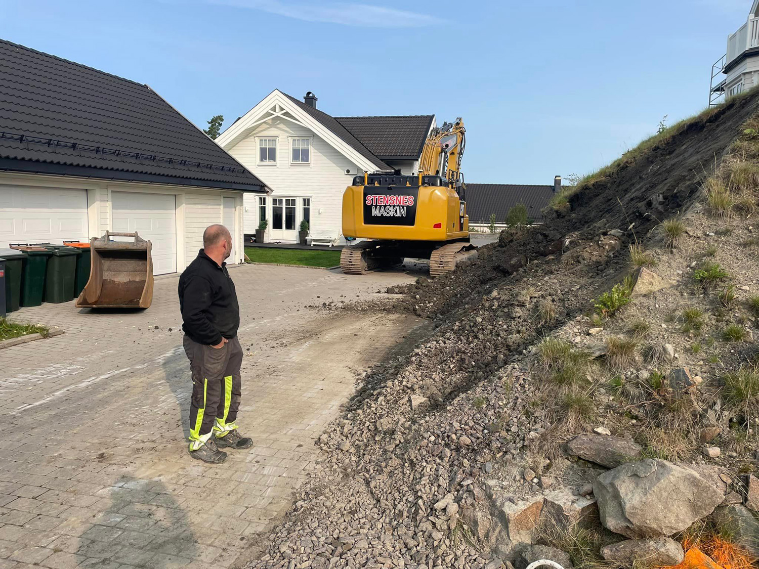 Moderne utstyr for profesjonell drenering av grunnmur og uteområder